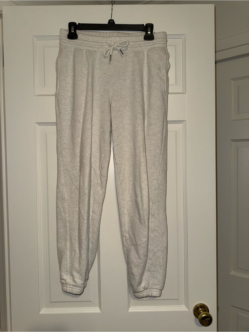 Women’s Light Gray Jogger Sweatpants - Comfortable Drawstring Waist